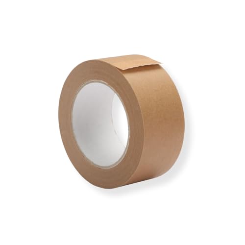 Papier Klebeband Braun 50 mm x 50 m, umweltfreundlich, recyclingfähig, handreißbar, starke Klebkraft für Kartons, Versand & Lager, 1 Rolle, 0,18 € pro Meter Papier Klebeband Braun 50 mm x 50 m, umweltfreundlich, recyclingfähig, handreißbar, starke Klebkraft für Kartons, Versand & Lager, 1 Rolle, 0,18 € pro Meter von Mari-Medienverpackungen