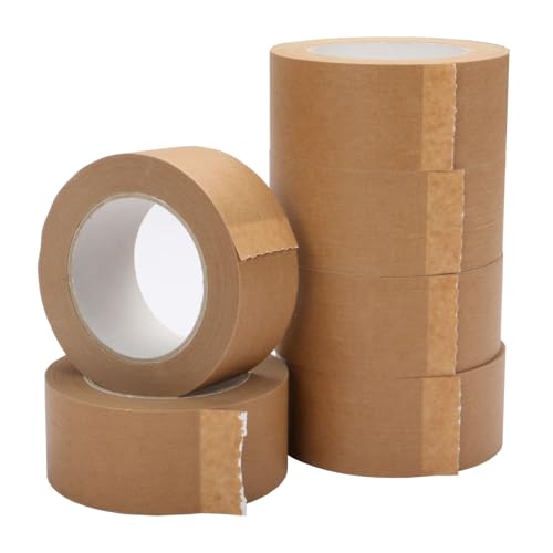 Papier Klebeband Braun 50 mm x 50 m, umweltfreundlich, recyclingfähig, handreißbar, starke Klebkraft für Kartons, Versand & Lager, 108 Rollen, 0,04 € pro Meter Papier Klebeband Braun 50 mm x 50 m, umweltfreundlich, recyclingfähig, handreißbar, starke Klebkraft für Kartons, Versand & Lager, 108 Rollen, 0,04 € pro Meter von Mari-Medienverpackungen