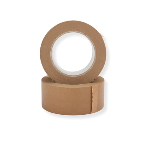 Papier Klebeband Braun 50 mm x 50 m, umweltfreundlich, recyclingfähig, handreißbar, starke Klebkraft für Kartons, Versand & Lager, 2 Rollen, 0,12 € pro Meter Papier Klebeband Braun 50 mm x 50 m, umweltfreundlich, recyclingfähig, handreißbar, starke Klebkraft für Kartons, Versand & Lager, 2 Rollen, 0,12 € pro Meter von Mari-Medienverpackungen