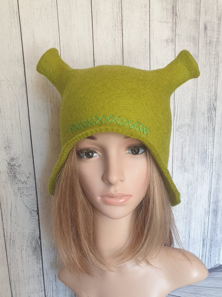 Hut Shrek. Unisex Wollmützen. Filzhut. Lustige Mütze. Präsent. Saunamütze. Naturwolle. Schreibe Auf Welche Farbe Du Möchtest Hut Shrek. Unisex Wollmützen. Filzhut. Lustige Mütze. Präsent. Saunamütze. Naturwolle. Schreibe Auf Welche Farbe Du Möchtest von MariEcoLV