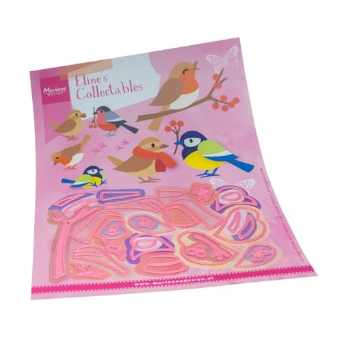Marianne Design COL1534 Collectables, Eline's Garten Vögel, für Detaillierte Stanzformen und Prägedetails im Papierhandwerk, Papier, Rosa, One Size Marianne Design COL1534 Collectables, Eline's Garten Vögel, für Detaillierte Stanzformen und Prägedetails im Papierhandwerk, Papier, Rosa, One Size von Marianne Design