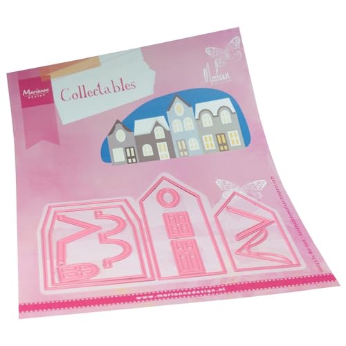 Marianne Design COL1537 Collectables, Häuser von Marleen, für Detaillierte Stanzformen und Prägedetails im Papierhandwerk, Rosa, One Size Marianne Design COL1537 Collectables, Häuser von Marleen, für Detaillierte Stanzformen und Prägedetails im Papierhandwerk, Rosa, One Size von Marianne Design