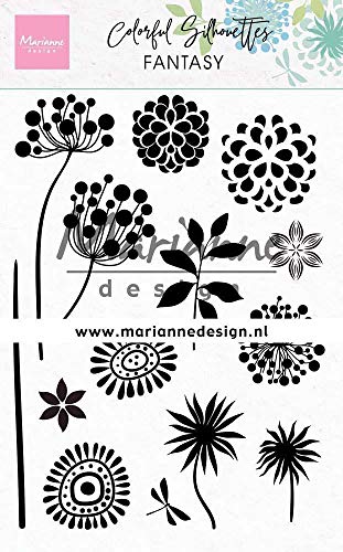 Marianne Design CS1047 Clear Silikonstempel, Fantasie, zum Stanzen Bastelarbeiten, Kunststoff, Rosa, Eine größe von Marianne Design