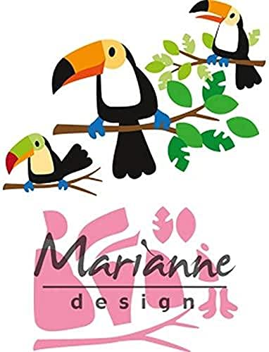 Marianne Design Collectables, Tukan, für Detaillierte Stanzformen und Prägedetails im Papierhandwerk, Papier, Rose von Marianne Design