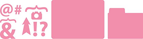 Marianne Design Collectables Scheckkarte & Sonderzeichen-Stempel und Stanzschablone für die Kartengestaltung und Scrapbooking, Metal, pink, 10.199999999999999 x 7.6 x 0.4 cm von Marianne Design