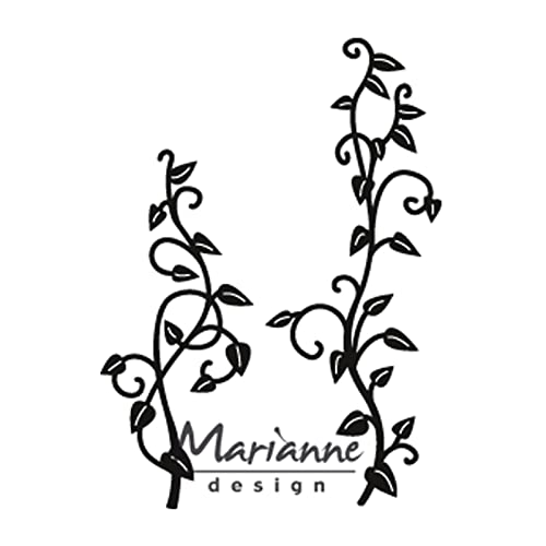 Marianne Design Craftables Stanzform Reben | Cutting Die, Metall, Black, 9.0 x 16.0 x 0.4 cm von Marianne Design