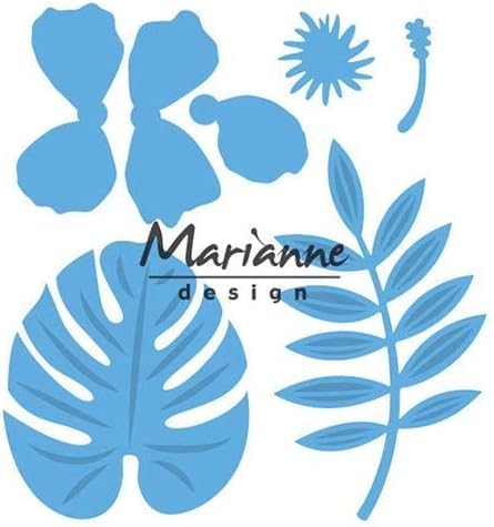 Marianne Design Creatables Hibiskus & Tropische Blätter, Metal, Blue, 16 x 12 x 0.5 cm von Marianne Design