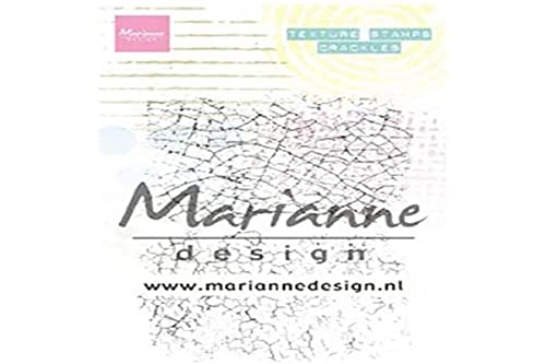Marianne Design MM1628 Texture Stempel, Knistert, für die Erstellung von bunten Papier Handwerk Hintergrund Grafiken, Durchsichtig, S von Marianne Design