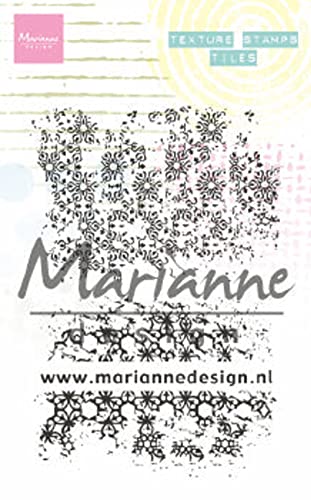 Marianne Design MM1629 Texture Stempel, Fliesen, für die Erstellung von bunten Papier Handwerk Hintergrund Grafiken, Durchsichtig, S von Marianne Design