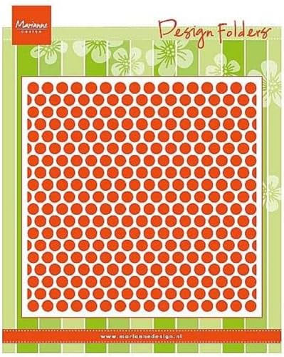 Marianne Design Ordner Dots, Plastik, Orange, 19.0 x 14.5 x 0.5 cm von Marianne Design
