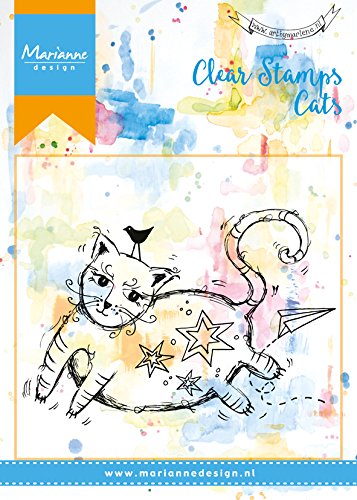 Marianne Design Transparente Stempel Dicke Katze, Silikon, 10.0 x 14.0 x 0.5 cm von Marianne Design