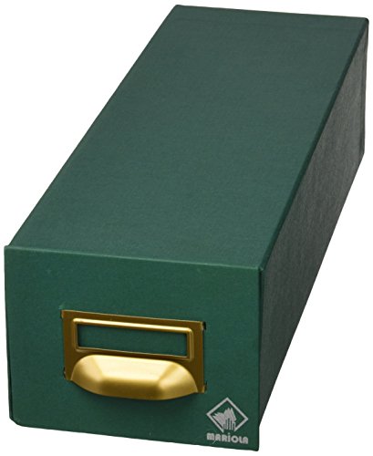 Mariola 1-1000 - Mit Geltex ausgekleidete Kartonmappe für 1000 Spielmarken Abmessungen 12,5 x 9,5 x 35 cm, Farbe grün von Mariola