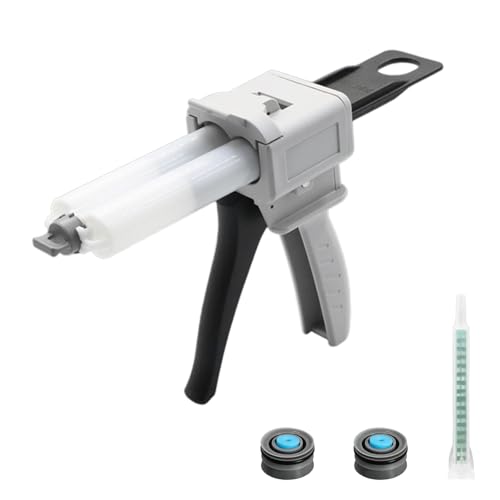 Marjoramy Epoxy Kleber Klebepistole, Epoxid Klebepistole Gemischt, 50ml AB Epoxid Klebepistole Klebstoff, Dosierpistole Kleber Pistole, Dosierpistole zum Mischen von 1:1 AB-Kleber Mischung Marjoramy Epoxy Kleber Klebepistole, Epoxid Klebepistole Gemischt, 50ml AB Epoxid Klebepistole Klebstoff, Dosierpistole Kleber Pistole, Dosierpistole zum Mischen von 1:1 AB-Kleber Mischung von Marjoramy