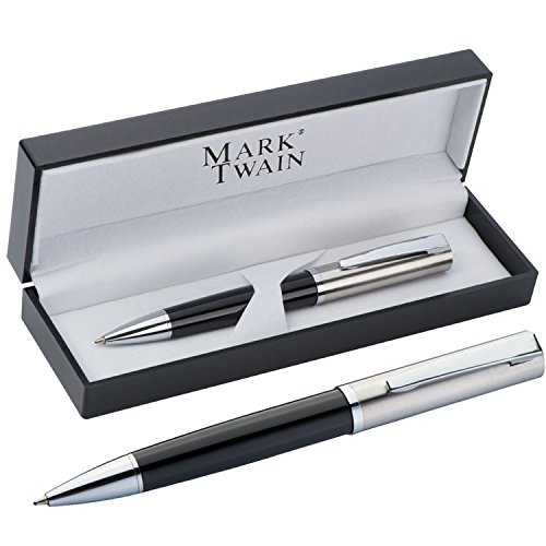 Edler Metall - Kugelschreiber HAMBURG, Mit oder ohne Gravur:ohne Gravur von Mark Twain