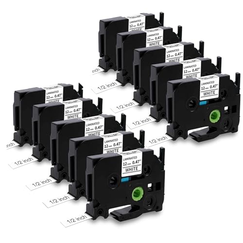 MarkField 10x Kompatible Schriftband Ersatz für Brother P-touch Bänder TZe-231 TZ 12mm x 8m Etikettenband für PT-H110 H101C H105 H107 H108D200 D400 E110 1000 1005 1010 Cube, Schwarz auf Weiß MarkField 10x Kompatible Schriftband Ersatz für Brother P-touch Bänder TZe-231 TZ 12mm x 8m Etikettenband für PT-H110 H101C H105 H107 H108D200 D400 E110 1000 1005 1010 Cube, Schwarz auf Weiß von MarkField