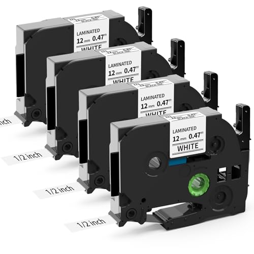 4x MarkField H100LB Beschriftungsband 12mm Kompatible mit TZe-231 Tze231 Brother P-Touch Schriftband 12mm 0.47 Weiß für Brother P touch D200 E110 D400 H108 H107B PT-H110 H105 H101C 900 1000 1005 4x MarkField H100LB Beschriftungsband 12mm Kompatible mit TZe-231 Tze231 Brother P-Touch Schriftband 12mm 0.47 Weiß für Brother P touch D200 E110 D400 H108 H107B PT-H110 H105 H101C 900 1000 1005 von MarkField