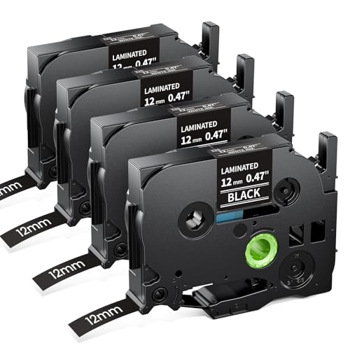 MarkField TZe-335 12mm 0.47 Kompatibel mit Brother P-touch Bänder, Weiß auf Schwarz H107 H100LB Schriftband, TZe335 TZ Tape, für Brother PT-H110 H105 1000 1010 D400 D200 H110 E110, 4er Pack MarkField TZe-335 12mm 0.47 Kompatibel mit Brother P-touch Bänder, Weiß auf Schwarz H107 H100LB Schriftband, TZe335 TZ Tape, für Brother PT-H110 H105 1000 1010 D400 D200 H110 E110, 4er Pack von MarkField