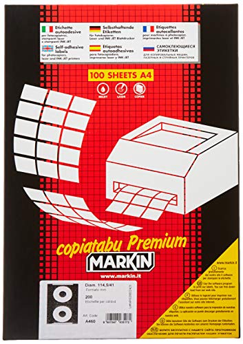 Markin 210 A460 Etiketten, weiß von MarkIn