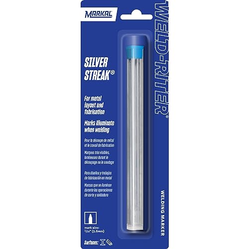 MARKAL 96007 6 Silver-Streak Minen für Marker, rund, silber MARKAL 96007 6 Silver-Streak Minen für Marker, rund, silber von Markal