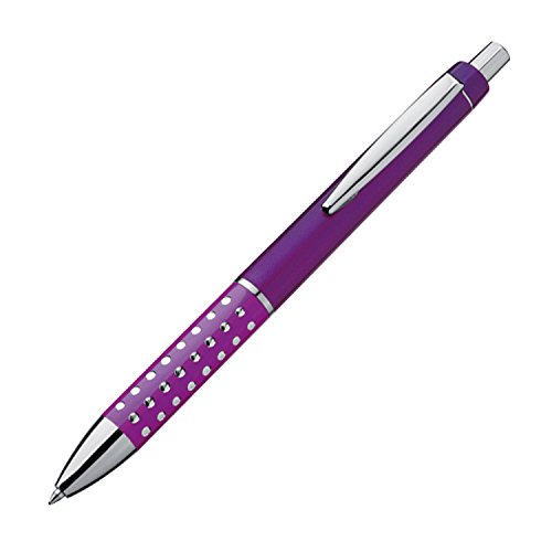 10 Kugelschreiber / "Glitzer" / Farbe: lila von Markenlos