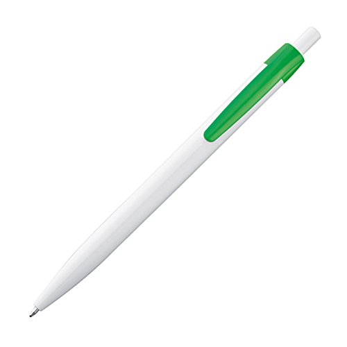 50x Kugelschreiber / Clipfarbe: grün von Markenlos