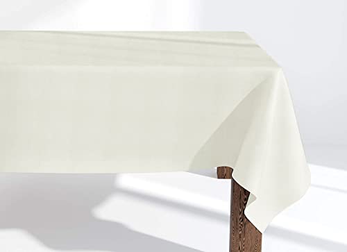 Market-Alley Tischdecke Tischwäsche Pflegeleicht Tischtuch Tischdekoration Tafeltuch Uni einfarbig rechteckig (102 Sandfarben ; 120cm x 220cm) von Market-Alley