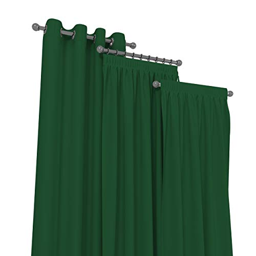 Market-Alley Vorhänge 2er Set Vorhang für Kinderzimmer Schlafzimmer Wohnzimmer Elegant Gardine mit Ösen/Taschenband/Kräuselband (119 Amethystfarben ; mit Ösen ; 135cm x 150cm) von Market-Alley