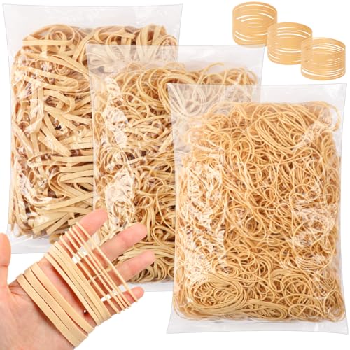 Marspark Gummibänder, große elastische Gummibänder, 2,3 kg, Aktenordner, stark, elastisch, für Büro, Heimbedarf, Handwerk (Größe 64, Größe 33, Größe 19) von Marspark