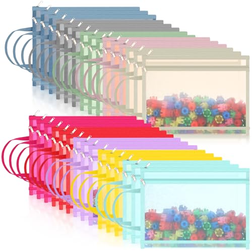 Marspark Netztaschen mit Reißverschluss, A4, Nylon, atmungsaktiv, durchsichtig, mit Griff, für Bürospiele, 30 Stück Marspark Netztaschen mit Reißverschluss, A4, Nylon, atmungsaktiv, durchsichtig, mit Griff, für Bürospiele, 30 Stück von Marspark