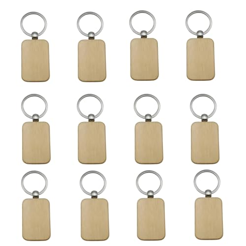 Marsred Holz Schlüsselanhänger Blanko DIY - 12 Stück, 3,2 cm x 5,2cm - Rohlinge zum Bemalen & Gravieren - Für Basteln, Geschenke, Schlüsselbund, Dekoration Marsred Holz Schlüsselanhänger Blanko DIY - 12 Stück, 3,2 cm x 5,2cm - Rohlinge zum Bemalen & Gravieren - Für Basteln, Geschenke, Schlüsselbund, Dekoration von Marsred