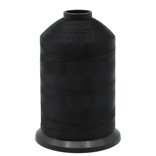 3000 m Fadenspule 69 (tex 70), gebundenes Nylon, strapazierfähig, militärischer Qualitätsfaden für Nähmaschine oder Handnähen, für Leinwand, Mantel, Schuhe, Polster, Leder (schwarz, 1 Stück) von Marsrut