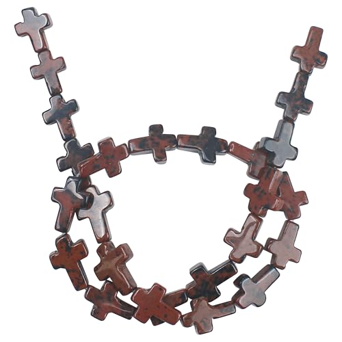Kreuzperlen für Armbänder, Schmuckherstellung, bunte Natursteine, Kristall, Opal, lose Form, Stränge, Charm, kleine Sortimente, Zubehör, Großpackung für DIY-Anhänger, Halsketten, Handwerk, Braun, 25 Kreuzperlen für Armbänder, Schmuckherstellung, bunte Natursteine, Kristall, Opal, lose Form, Stränge, Charm, kleine Sortimente, Zubehör, Großpackung für DIY-Anhänger, Halsketten, Handwerk, Braun, 25 von Marsrut