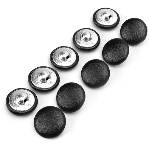 Runde Knöpfe mit Kunstlederbezug, 20 mm, für Polstermöbel, Stricken, Basteln, Dekoration, Handwerk, Schwarz, 10 Stück Runde Knöpfe mit Kunstlederbezug, 20 mm, für Polstermöbel, Stricken, Basteln, Dekoration, Handwerk, Schwarz, 10 Stück von Marsrut