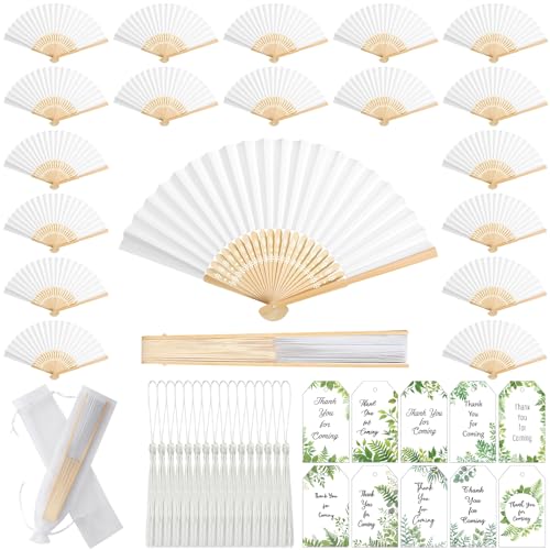 100 Set Faltfächer Hochzeitsfächer Bambus Handheld Sandelholz Fächer mit Dankeskarten, Quasten und Geschenktüten für Hochzeitsgäste Party Gastgeschenke Brautdusche Tanzen Kirche Heimdekoration 100 Set Faltfächer Hochzeitsfächer Bambus Handheld Sandelholz Fächer mit Dankeskarten, Quasten und Geschenktüten für Hochzeitsgäste Party Gastgeschenke Brautdusche Tanzen Kirche Heimdekoration von Marsui