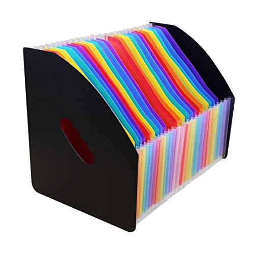 Marte Vanci 24-teilige Schreibtisch-Aufbewahrung, Expander, Kordon, A4, Dokumente, Aktenordner,erweiterbare Ordner, Zeitschriftenhalter, Platzsparer für Büro, Zuhause Klasse Regenbogen-Schwarz Marte Vanci 24-teilige Schreibtisch-Aufbewahrung, Expander, Kordon, A4, Dokumente, Aktenordner,erweiterbare Ordner, Zeitschriftenhalter, Platzsparer für Büro, Zuhause Klasse Regenbogen-Schwarz von Marte Vanci