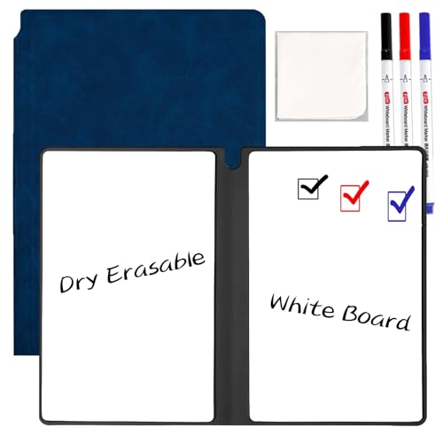 Marte Vanci A5 Whiteboard Klein, Mini Whiteboard Notizbuch, Tragbar Abwischbares White Board mit Stift und Wischtuch, A5 Notizblock Wiederverwendbar für Büro Schule Zuhause Notizen, Listen, Memos Marte Vanci A5 Whiteboard Klein, Mini Whiteboard Notizbuch, Tragbar Abwischbares White Board mit Stift und Wischtuch, A5 Notizblock Wiederverwendbar für Büro Schule Zuhause Notizen, Listen, Memos von Marte Vanci