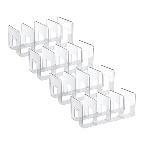 Marte Vanci Transparenter Acryl-Aktenordner, stabiler Schreibtisch-Ordner, Bücherhalter, Geldbörse, Handtasche, Clutch, Trennwand, Aktenordner, Regal für Briefe, Kochbücher, Zuhause, Büro, Küche von Marte Vanci
