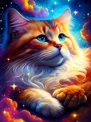 DIY Diamond Painting Katze 5D Diamant Painting Bilder Erwachsene Full Diamant Bilder Wall Room Home Decoration von Martin Kench