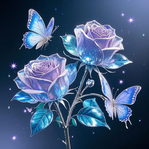 DIY Diamond Painting Set, 5D Diamant Painting Bilder Rose Full Diamant Malerei Kit Arts Craft für Kinder und Erwachsene für Home Wand Decor (40x40cm,C) von Martin Kench