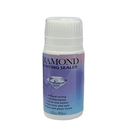 Martin Kench Diamond Painting Versiegelung, Diamant Paintingi Kleber mit Schwammkopf, Diamand Painting Zubehör für Strahlend Glitzernde Bilder (60ml) von Martin Kench