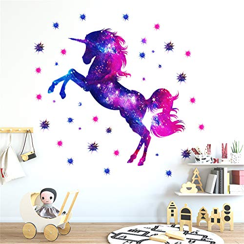 Martin Kench Kinderzimmer Wandtattoo, Einhorn Sternenhimmel Wandsticker Vinyl Tapete Wandaufkleber Dekoration für Mädchen Kinderzimmer Kindergarten Martin Kench Kinderzimmer Wandtattoo, Einhorn Sternenhimmel Wandsticker Vinyl Tapete Wandaufkleber Dekoration für Mädchen Kinderzimmer Kindergarten von Martin Kench