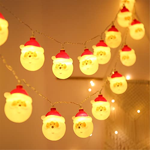 Weihnachts Lichterkette, Innen Außen LED Lichterkette Weihnachtsbäume Lichter String für Weihnachten Party, Garten Beleuchtung Deko (Weihnachtsmann,20LED/3M) von Martin Kench