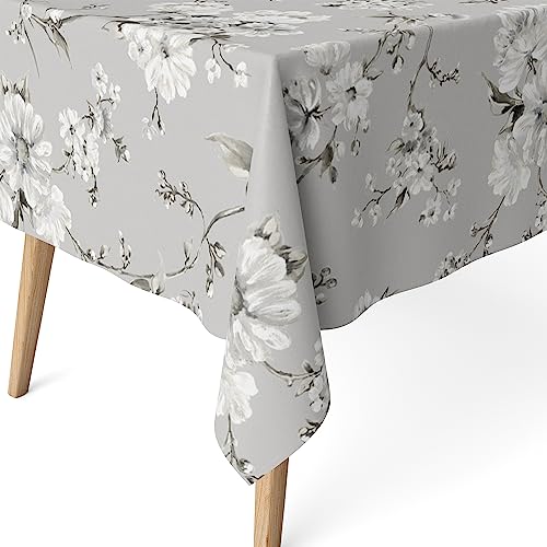 Martina Home Harzbeschichtete Tischdecke Daniela, 200 x 140 cm, Grau von Martina Home
