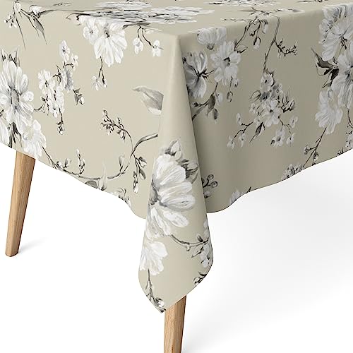 Martina Home Harzbeschichtete Tischdecke Daniela, 250 x 140 cm, Beige von Martina Home