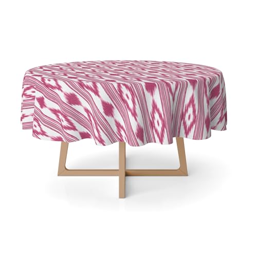 Martina Home Harzbeschichtete Tischdecke Inseln, rund, 140 cm, Pink von Martina Home