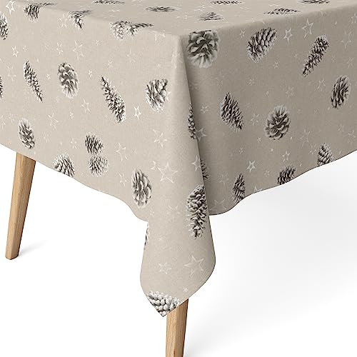 Martina Home Harzbeschichtete Tischdecke Kiefernzapfen, 300 x 140 cm, Grau Martina Home Harzbeschichtete Tischdecke Kiefernzapfen, 300 x 140 cm, Grau von Martina Home