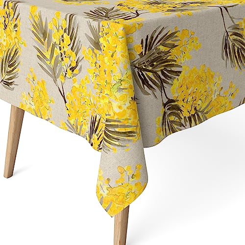 Martina Home Harzbeschichtete Tischdecke Mimosa, 300 x 140 cm, Beige von Martina Home