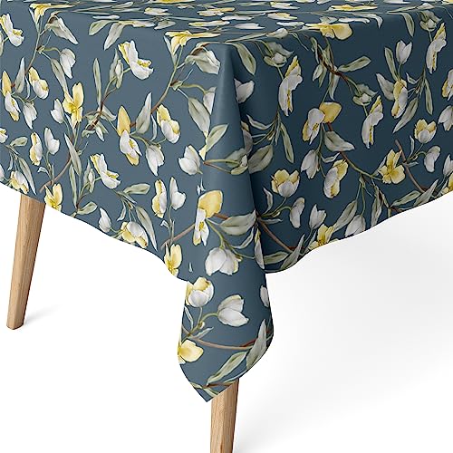 Martina Home Harzbeschichtete Tischdecke Olga, 260 x 140 cm, Blau von Martina Home