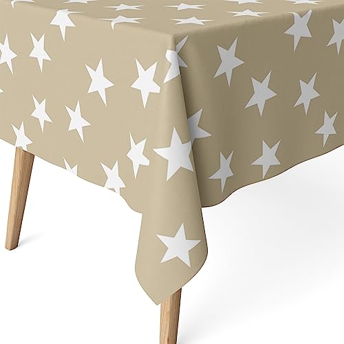 Martina Home Harzbeschichtete Tischdecke Polar, 240 x 140 cm, Beige von Martina Home