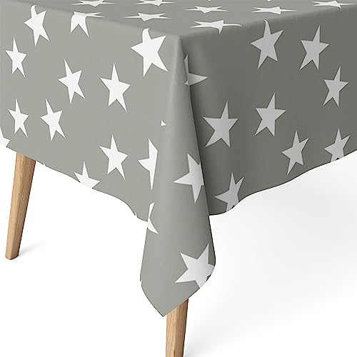 Martina Home Harzbeschichtete Tischdecke Polar, 240 x 140 cm, Grau von Martina Home